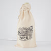funny holiday wine bag, Christmas gift bag, gift for friend, even naughty people deserve something nice