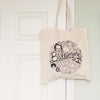 Baltimore tote bag featuring Baltimore icons like Utz, Nattie Bo, etc