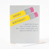 happy birthday card featuring two number tow pencils, funny birthday card for stationery lover