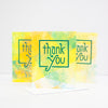 OOAK handprinted thank you card by exit343design