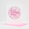floral wedding card, oh happy day wedding card by exit343design