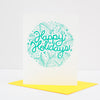 floral happy holidays card, blank greeting cards by exit343design