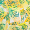 OOAK handprinted thank you card by exit343design