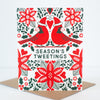 season's tweetings bird holiday card by exit343design