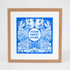 folk art print for the home made in the USA by exit343design