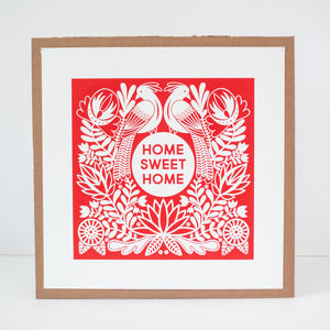 Home Sweet Home Fraktur inspired art print by exit343design