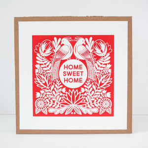 Home Sweet Home Fraktur inspired art print by exit343design