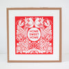 Home Sweet Home Fraktur inspired art print by exit343design