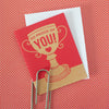trophy congratulations card, so proud of you card for congrats
