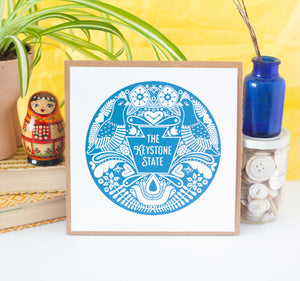 folk art inspired art print by exit343design