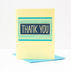 modern thank you card by exit343design