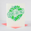 classic Christmas card with wreath by exit343design
