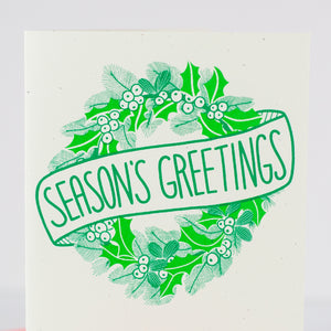season's greetings classic holiday card by exit343design