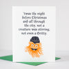 Philadelphia holiday card with Gritty by exit343design