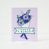thanks a bunch floral thank you card, card for flower shop by exit343design
