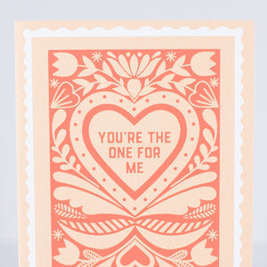 faux stamp Valentine