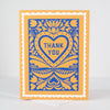 faux stamp thank you card by exit343design