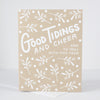 holiday card that says good tidings and cheer and to hell with this year by exit343design