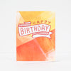 OOAK happy birthday greeting card, blank birthday card by exit343design