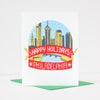 Philadelphia Christmas card, Philadelphia snow globe, holiday card for Philly friend