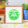 new jersey state art print