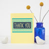modern thank you card by exit343design