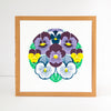 pansy flower art print