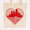 Philadelphia skyline tote bag by exit343design