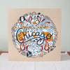 test print number six, OOAK art print, one of a kind Chicago art print