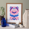 paisley folk art print