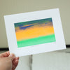 split fountain abstract sunset art print, Harvey Cedars print series by exit343design