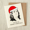 funny Philadelphia card, Philly Christmas card, Benjamin Franklin card, yo yo yo card by exit343design