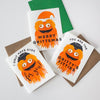 Gritty mascot card, Flyers fan gift idea, funny Philadelphia greeting card, Philly Valentine's card