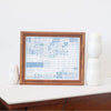 Pyrex and vintage inspired kitchen conversion art print in light blue, printed by exit343design