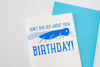 Rhode Island birthday card, big blue bug birthday card, Providence Rhode Island greeting card by exit343design
