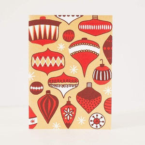 vintage Christmas ornament greeting card by exit343design
