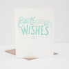 best wedding wishes blank greeting card, modern wedding card by exit343design