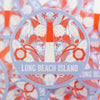 Long Beach Island sticker, Jersey Shore vinyl sticker, new jersey shore icons, Harvey Cedars art, Beach Haven art, Ship Bottom art