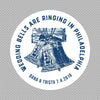CUSTOM wedding coaster Philadelphia wedding bells