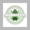 CUSTOM wedding coaster love is brewing craft beer