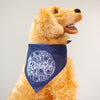 navy blue dog bandanna for Philadelphia dog lover
