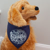 Philadelphia rescue dog bandanna in navy blue