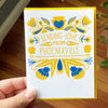 greeting card that says Sending love from Phoenixville Pennsylvania