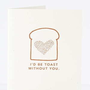 toast pun card for friend by exit343design