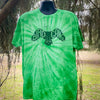 Bird Gang football tshirt LIMITED EDITION, Philadelphia football tshirt, eagles tshirt by exit343design, green tie dyed shirt, eagles green tie dye