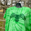 Bird Gang football tshirt LIMITED EDITION, Philadelphia football tshirt, eagles tshirt by exit343design, green tie dyed shirt, eagles green tie dye