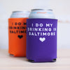 Baltimore gift idea, local craft beer koozie, drink local can coolie, Baltimore craft beer, Baltimore koozie