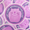 cat loaf appreciation club sticker