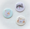 cat art magnets by exit343design