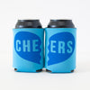 blue cheers can coolie set for friend gift